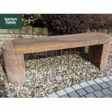 Natural Sandstone Straight Garden Bench in Rainbow Colour - 1420mm