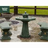 Oriental 3 Piece Patio Set in Verdigris Finish