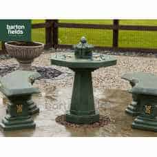 Oriental 3 Piece Patio Set in Verdigris Finish