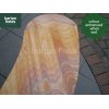 Natural Sandstone S-Shaped Garden Bench in Rainbow Colour