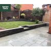 Natural Sawn Edge 4 Mixed Size Limestone Paving in Ocean Blue Colour: Sold Per Square Metre (m2)