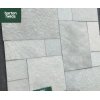 Natural Sawn Edge 4 Mixed Size Limestone Paving in Ocean Blue Colour: Sold Per Square Metre (m2)