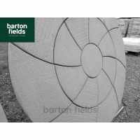 Bowland Catherine Wheel Circle Feature in Weathered Slate - 2.09m Diameter