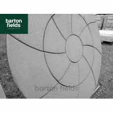 Bowland Catherine Wheel Circle Feature in Weathered Slate - 2.09m Diameter