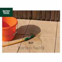 Bradstone Peak Riven Paving Slabs in Buff. Slight Seconds 600x600mm Slabs - Pack (20)
