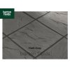 Bradstone Peak Riven Paving Slabs in Dark Grey.  Slight Seconds 450x450mm Slabs - Pack (40)
