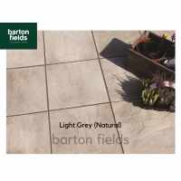 Bradstone Peak Riven Paving Slabs in Grey. Slight Seconds 600x600mm Slabs - Pack (20) 