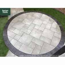 Bradstone Arenaria 3 Size Porcelain Paving in Dark Grey - Patio Pack of 18.36m2