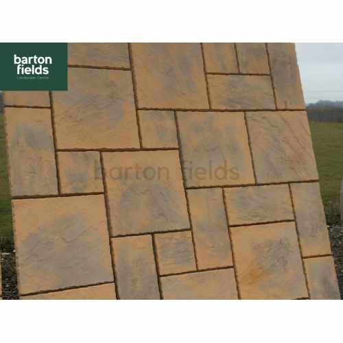 Bowland Chalice Honey Brown Paving - 5.76m2 Patio Pack