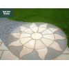 Bowland Aurora Circle Feature in Antique Grey/Barley - 1.8m Diameter