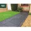 Natural Sawn Edge 4 Mixed Size Limestone Paving in Black: Sold Per Square Metre (m2)