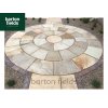 Natural Sandstone 2.7m Dia Circle Paving Feature - Sahara Colour
