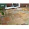 Natural Sandstone 4 Mixed Size Paving, Harvest Blend: Sold Per Square Metre (m2)