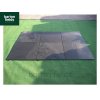 Natural Brazilian Slate Paving Tiles in Black:  Large Size; 800x800mm
