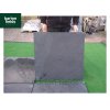 Natural Brazilian Slate Paving Tiles in Black:  Large Size; 800x800mm