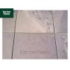 Natural Brazilian Slate Paving Tiles in Black:  Large Size; 800x800mm