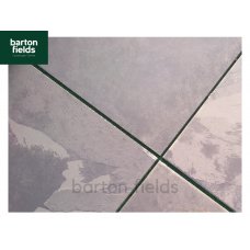 Natural Brazilian Slate Paving Tiles in Black:  Large Size; 800x800mm (Per Single Slab)