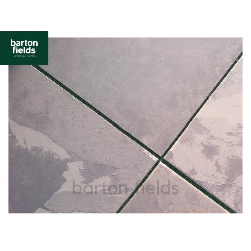 Natural Brazilian Slate Paving Tiles in Black:  Large Size; 800x800mm