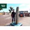 Undrilled Natural Lava Slate Stone Monolith: 2150mm High (Ref: SM102)