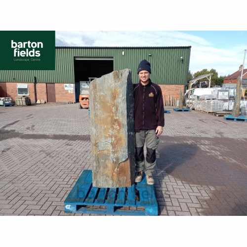 Undrilled Natural Lava Slate Stone Monolith: 2150mm High (Ref: SM102)