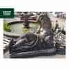 Reclining Lady Natural Aged Sandstone Garden Statue - 1400mm Wide x 1150mm High