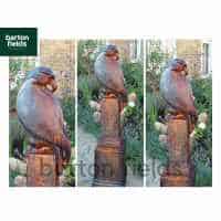Eagle on Vienna Plinth in Burnt Umber Finish - Height 1400mm