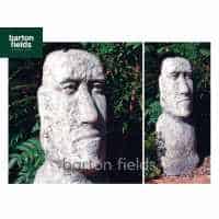 Large Moai Head in Antique Cotswold Finish - Height 910mm