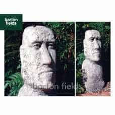 Large Moai Head in Antique Cotswold Finish - Height 910mm