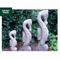 Seahorses in Antique Cotswold Finish - Set of 3