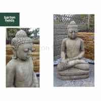 Grand Buddha Statue in Old Stone Finish