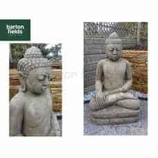 Grand Buddha Statue in Old Stone Finish