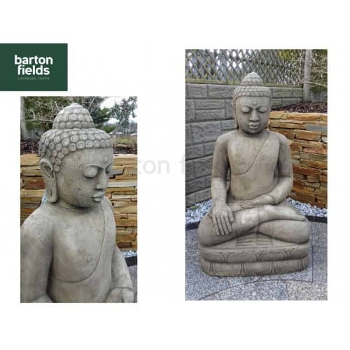 Grand Buddha Statue in Old Stone Finish