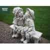 Boy & Girl Kissing On A Bench, Garden Statue