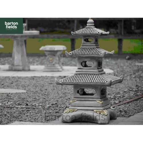 Oriental Stone 3 Tier Pagoda
