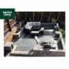 Graphite Granite Effect 3 Size Reconstituted Garden Walling - Pack 3m2