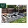 Graphite Granite Effect 3 Size Reconstituted Garden Walling - Pack 3m2