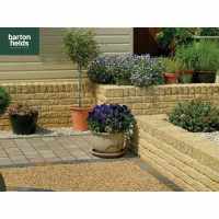 Tumbled Garden Walling Stone, 229x100x65mm Size Walling in Cotswold Buff Colour - Pack 5m2