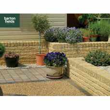 Tumbled Garden Walling Stone, 229x100x65mm Size Walling in Cotswold Buff Colour - Pack 5m2