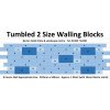 Tumbled Garden Walling Stone, 2 Size Walling Project Pack in Cotswold Buff Colour - Pack 5.2m2
