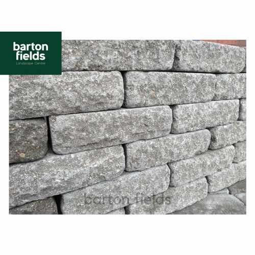 Tumbled Garden Walling Stone, 229x100x65mm Size Walling in Grey Colour - Pack 5m2