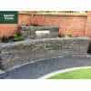 Graphite Granite Effect Reconstituted Garden Walling Pier Cap - 55x55x7.5cm