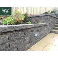 Graphite Granite Effect 3 Size Reconstituted Garden Walling - Pack 3m2* 