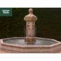 Natural Limestone Fountain - French Town Square Style: 3.5mtr Diameter