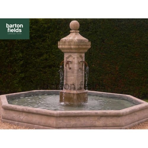 Natural Limestone Fountain - French Town Square Style: 3.5mtr Diameter