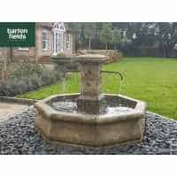 Natural Limestone Fountain - French Village Style: 1.7mtr Diameter