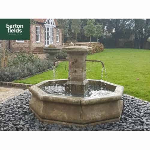 Natural Limestone Fountain - French Village Style: 1.7mtr Diameter