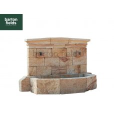 Natural Sandstone Wall Fountain - French Province Design: 2.37mtr Wide x 1.7mtr High