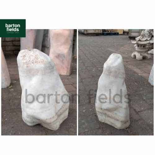 Natural White Marble Monolith Water Feature: Pre-Drilled - 400mm