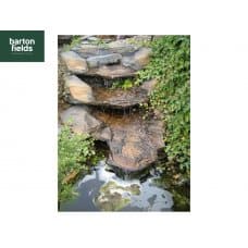Waterfall Water Feature, The 'Victoria Falls' Natural Stream Pre-Formed 1 Piece Resin Feature.