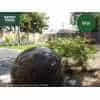 Natural Limestone Pre-Drilled Sphere in Black: Complete Water Feature Kit- 50cm